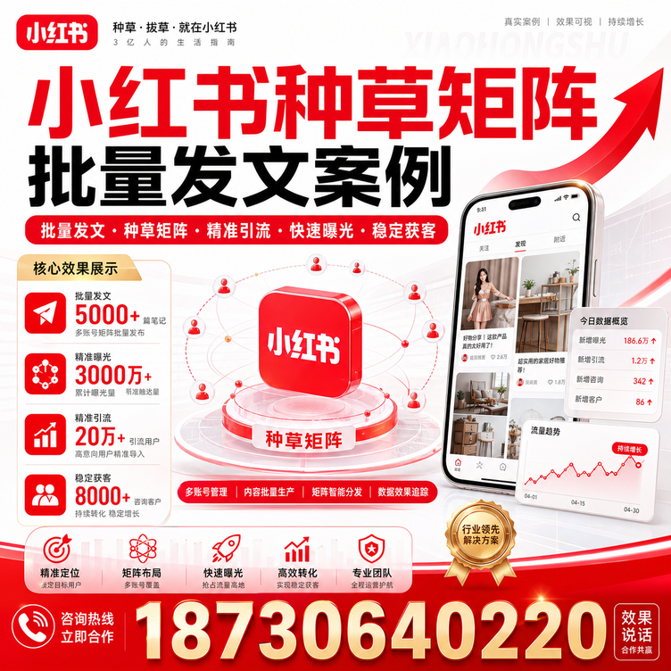 焦作小红书种草矩阵批量发文案例